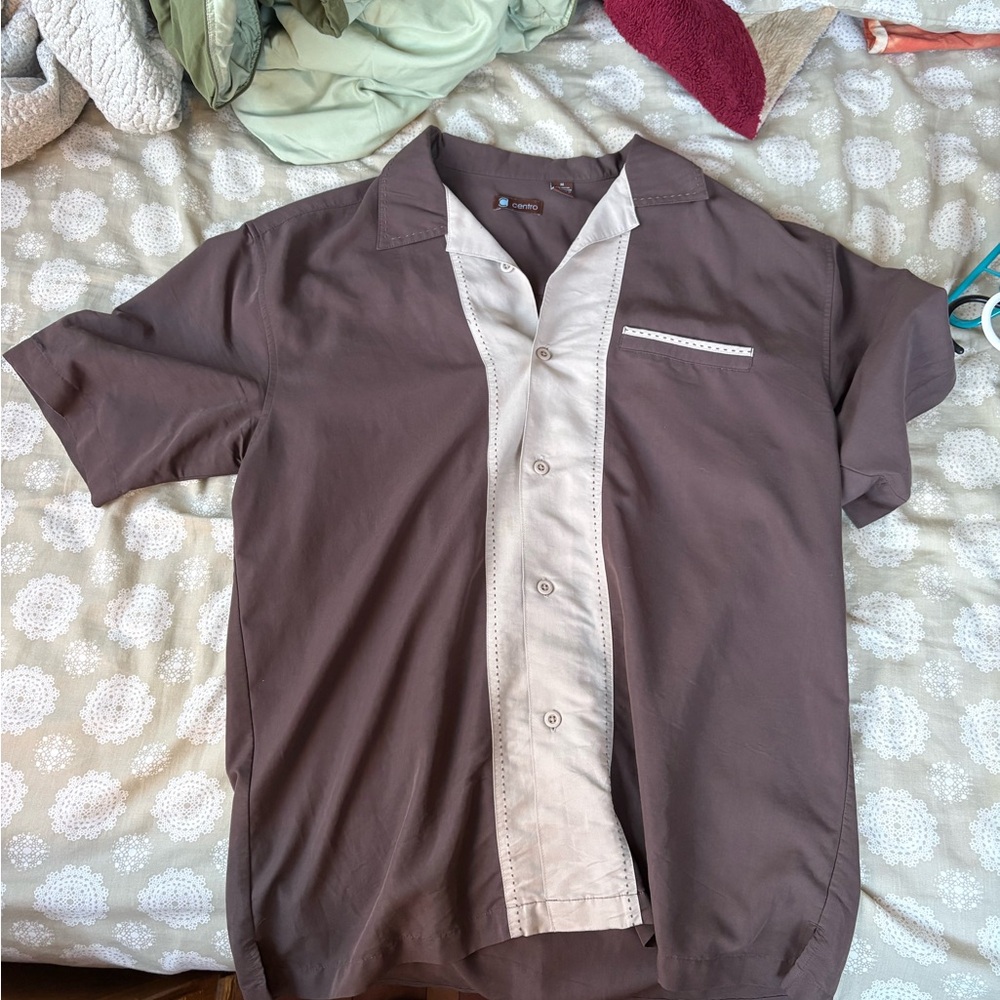 Entro Brown and Cream Shirt